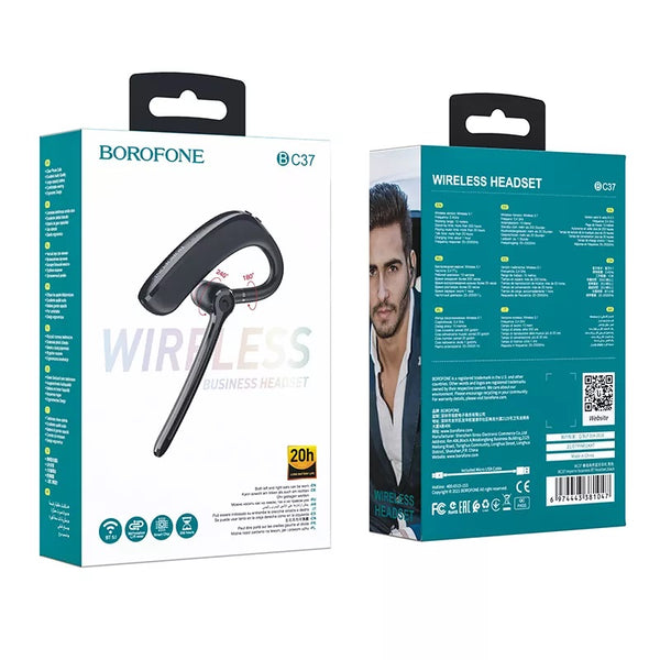 BOROFONE Bluetooth 5.1 Wireless Headset with Microphone Support Left Right Ears