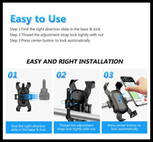 Load image into Gallery viewer, Borofone Bikes, Bicycles &amp; Excercise Treademills Phone Holder 360° Rotatable Strap Cradle Spin
