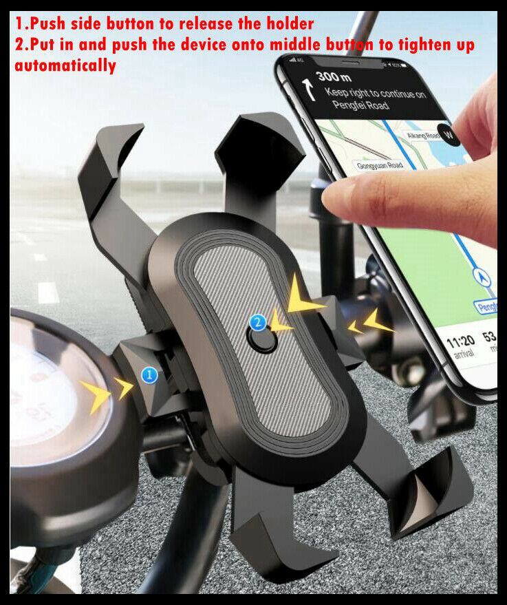 Borofone Bikes, Bicycles & Excercise Treademills Phone Holder 360° Rotatable Strap Cradle Spin