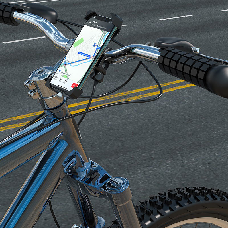 Borofone Bikes, Bicycles & Excercise Treademills Phone Holder 360° Rotatable Strap Cradle Spin