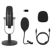 Load image into Gallery viewer, USB Condenser Microphone HIFI DSP Noise Reduction Reverberation Adjustable Built-In Sound Card
