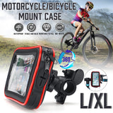 Bikes & Bicycles Phone Holder 360° Rotatable with Water Proof Case Support upto Size 7 Inch