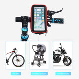 Bikes & Bicycles Phone Holder 360° Rotatable with Water Proof Case Support upto Size 7 Inch