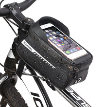 Load image into Gallery viewer, RZAHUAHU Waterproof Bicycle Phone Mount Bags Front Frame Top Tube Bag with Touchscreen Phone Holder Case (YA-001)

