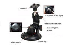 Load image into Gallery viewer, Car Windshield 85CM Big Base Suction Short 360° Rotation Phone &amp; Tablet Holder Support up to Size 13 Inch
