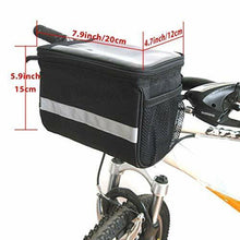 Load image into Gallery viewer, Bicycle Handlebar Basket Bag Bike Reflective Front Pannier Tube Waterproof
