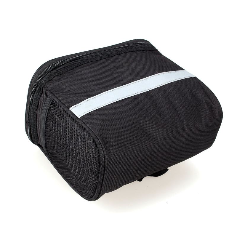 Bicycle Handlebar Basket Bag Bike Reflective Front Pannier Tube Waterproof