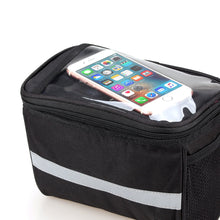 Load image into Gallery viewer, Bicycle Handlebar Basket Bag Bike Reflective Front Pannier Tube Waterproof
