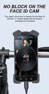 Bicycle Bike Phone Holder 360° Rotation Adjustable Shockproof Full Protection Super Stable