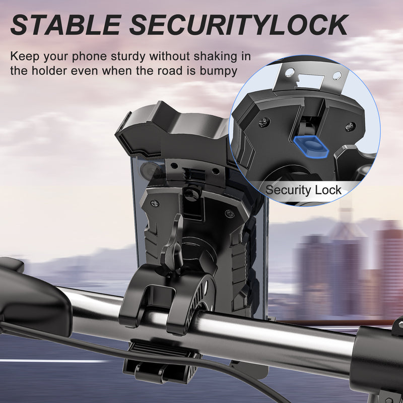 Bicycle Bike Phone Holder 360° Rotation Adjustable Shockproof Full Protection Super Stable