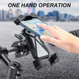 Bicycle Bike Phone Holder 360° Rotation Adjustable Shockproof Full Protection Super Stable