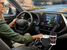 Load image into Gallery viewer, MAILUZHE Cup Holder Phone Mount 2 In 1 Multifunctional Holder 360° Rotation Car Organization Amazing
