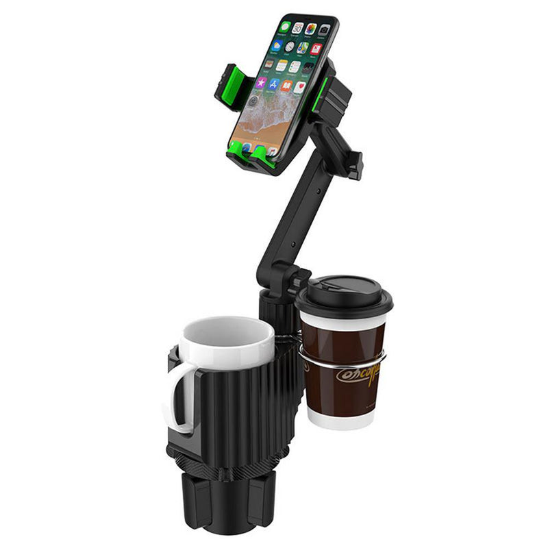 MAILUZHE Cup Holder Phone Mount 2 In 1 Multifunctional Holder 360° Rotation Car Organization Amazing