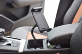 Car Cup Holder Mount for Phone & Tablet Support to Size up to 13 Inch Flexi Gooseneck Design