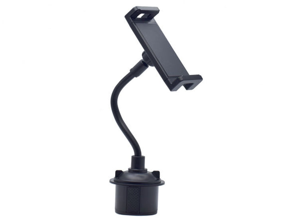 Car Cup Holder Mount for Phone & Tablet Support to Size up to 13 Inch Flexi Gooseneck Design