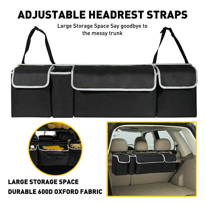 New Car Boot Organizer Large Storage Bag Pocket Back Seat Hanger Travel Hanging