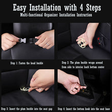Load image into Gallery viewer, Car Back Seat Organizer Storage Bag with Foldable Table Tray Tablet Holder Tissue Box Back Seat Bag
