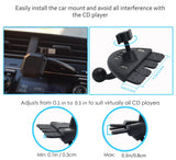 Car CD Slot Magnetic Mount Holder for Phone & Tablet up to Size 10 Inch with 360° Rotatable