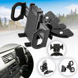 Car CD Slot Mount Holder for Phone up to Size 7 Inch with 360° Rotatable (Bracket Size Open up to 11cm)