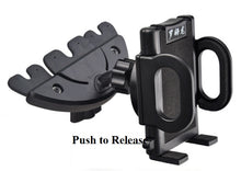 Load image into Gallery viewer, Car CD Slot Mount Holder for Phone up to Size 7 Inch with 360° Rotatable (Bracket Size Open up to 11cm)

