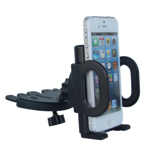 Car CD Slot Mount Holder for Phone up to Size 7 Inch with 360° Rotatable (Bracket Size Open up to 11cm)