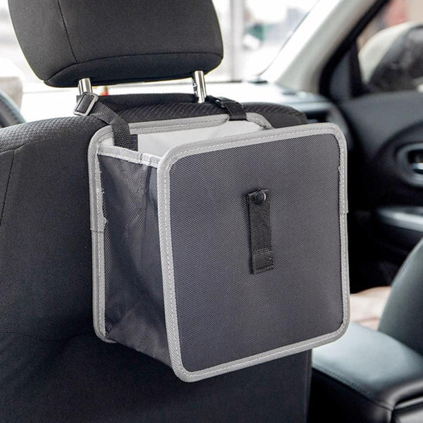 Car Storage Garbage Bag, Multifunctional Back Seat Storage Bag Oxford Cloth (Size: 22*22*14.5cm) Waterproof