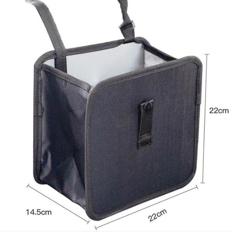 Car Storage Garbage Bag, Multifunctional Back Seat Storage Bag Oxford Cloth (Size: 22*22*14.5cm) Waterproof