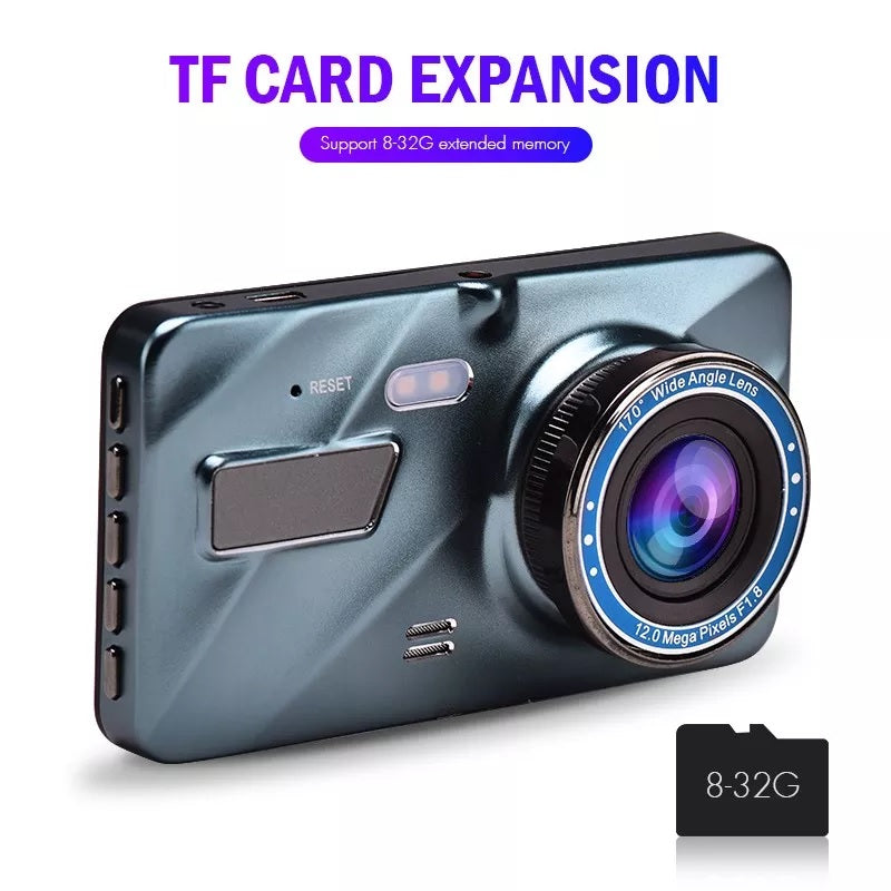 HD 1080P 4.0" Touch Screen Car Dash Camera Front & Rear View Camera 640P Car Camera Recorder