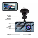 HD 1080P 4.0" Touch Screen Car Dash Camera Front & Rear View Camera 640P Car Camera Recorder