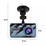 HD 1080P 4.0" Touch Screen Car Dash Camera Front & Rear View Camera 640P Car Camera Recorder