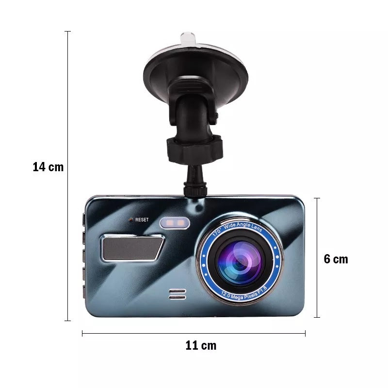 HD 1080P 4.0" Touch Screen Car Dash Camera Front & Rear View Camera 640P Car Camera Recorder