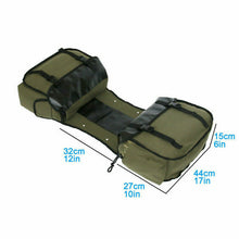 Load image into Gallery viewer, Large Capacity Double Panniers Bag Canvas Bicycle Rear Seat Storage Trunk Bag Travel Khaki (30 Liter)
