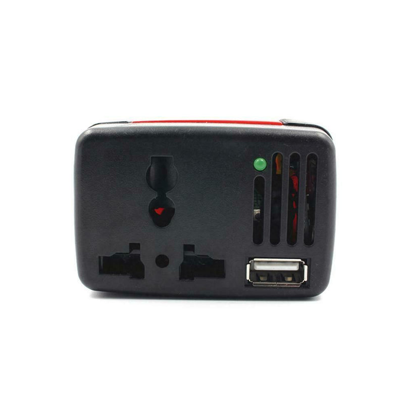 150W Auto Power Inverter DC 12V to AC 220V Car Outlet Voltage Converter Adapter Booster with USB Charging Port