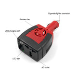 150W Auto Power Inverter DC 12V to AC 220V Car Outlet Voltage Converter Adapter Booster with USB Charging Port