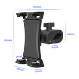 Mount Bracket Gym Treadmill Bike Handlebar Clip Stand Sports Adjustable Phone & Tablet Holder Universal 4-13 inch for iPad/Galaxy Tab etc