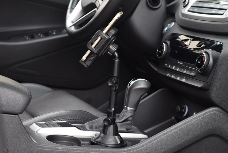 Car Cup Holder Mount for Phone Support to Size up to 7 Inch Mechanical Design Extendable Arm