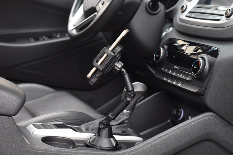 Car Cup Holder Mount for Phone Support to Size up to 7 Inch Mechanical Design Extendable Arm