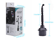Load image into Gallery viewer, Car Cup Holder Mount Magnetic for Phone Support to Size up to 7 Inch Mechanical Design Extendable Arm
