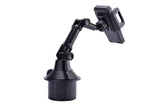 Car Cup Holder Mount for Phone Support to Size up to 7 Inch Mechanical Design Extendable Arm