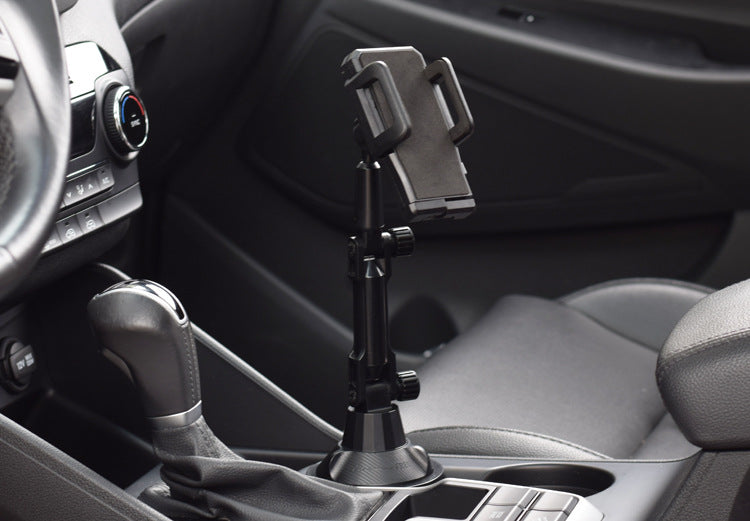 Car Cup Holder Mount for Phone Support to Size up to 7 Inch Mechanical Design Extendable Arm