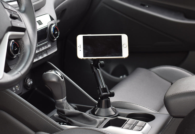 Car Cup Holder Mount Magnetic for Phone Support to Size up to 7 Inch Mechanical Design Extendable Arm