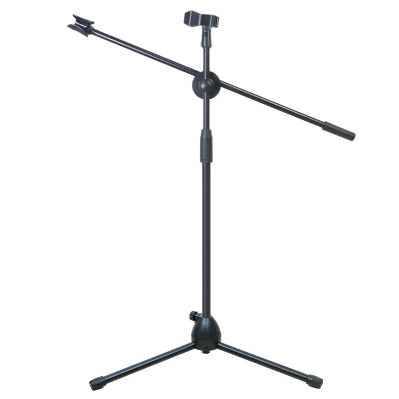 Tripod Floor Stand Professional Swing Boom Extendable Dual Microphone Holder Height Adjustable