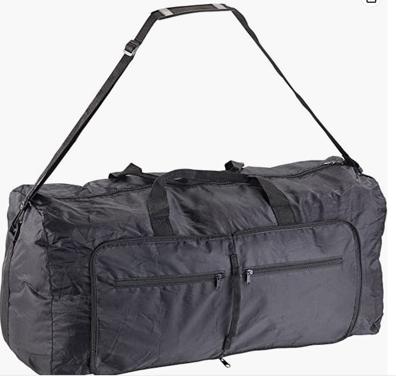 Light Weight Travel Foldable Duffle Bag Water Resistant Polyester 46L (Size: Height x Length x Width) 34.5cm x 51.0cm x 26.0cm