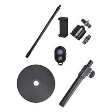 Load image into Gallery viewer, Multipurpose Flexible Goose Neck Phone Desk Stand Holder for Photo Filming with Bluetooth Remote Shutter
