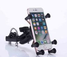 Load image into Gallery viewer, Motorcycle Road Bicycle 360° Rotatable Universal Phone Mount with Spider Grips up to 9.8cm Wide
