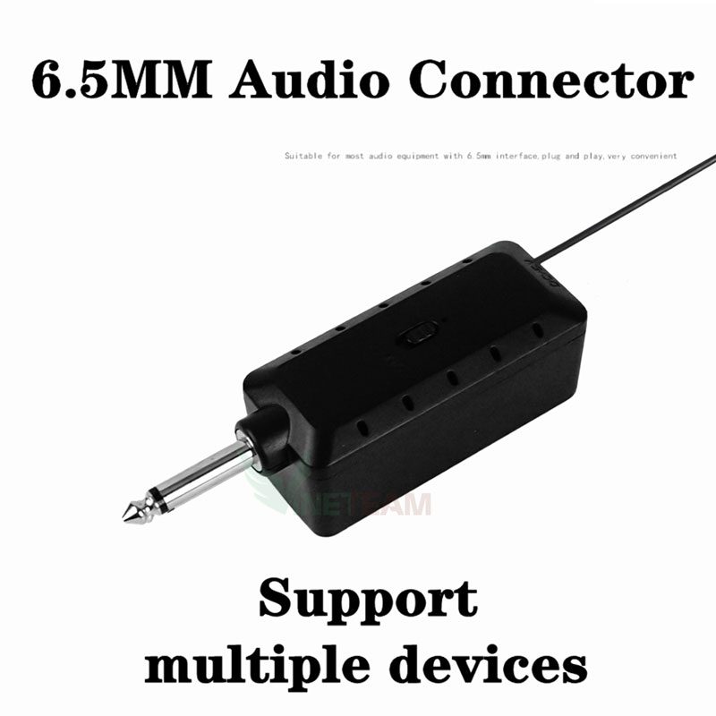 Wireless Microphones UHF Wireless Wave For Amplifier Karaoke Support 3.5/6.5mm Jack (Set of 2)