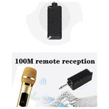 Wireless Microphones UHF Wireless Wave For Amplifier Karaoke Support 3.5/6.5mm Jack (Set of 2)