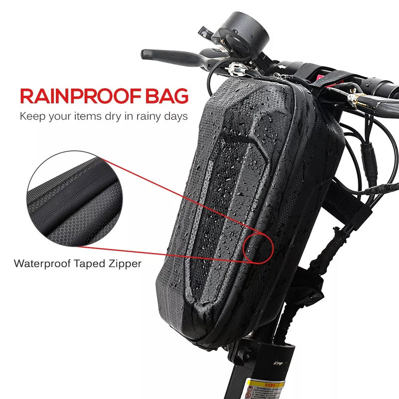 B-SOUL 4L Scooter Handlebar Bag Waterproof Hard Shell EVA Storage Bicycle Bag for Folding Bike Electric Scooter (YA-303)