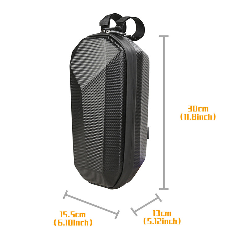 B-SOUL 4L Scooter Handlebar Bag Waterproof Hard Shell EVA Storage Bicycle Bag for Folding Bike Electric Scooter (YA-303)