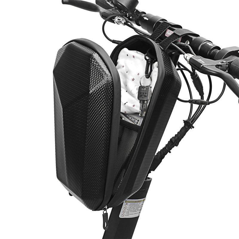 B-SOUL 4L Scooter Handlebar Bag Waterproof Hard Shell EVA Storage Bicycle Bag for Folding Bike Electric Scooter (YA-303)